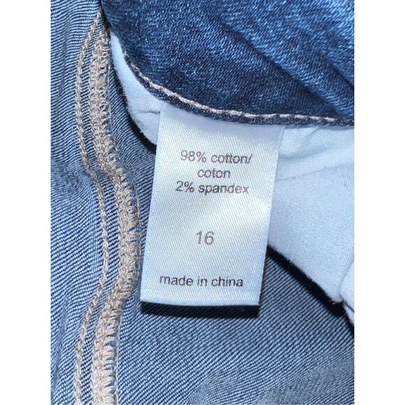 Plus Size Maurices Hi Rise Denim Capris Size 16 Waist 32 #40 - Picture 4 of 4